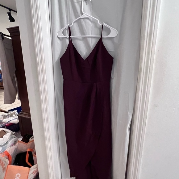 Burgundy maxi dress size s - Picture 1 of 5